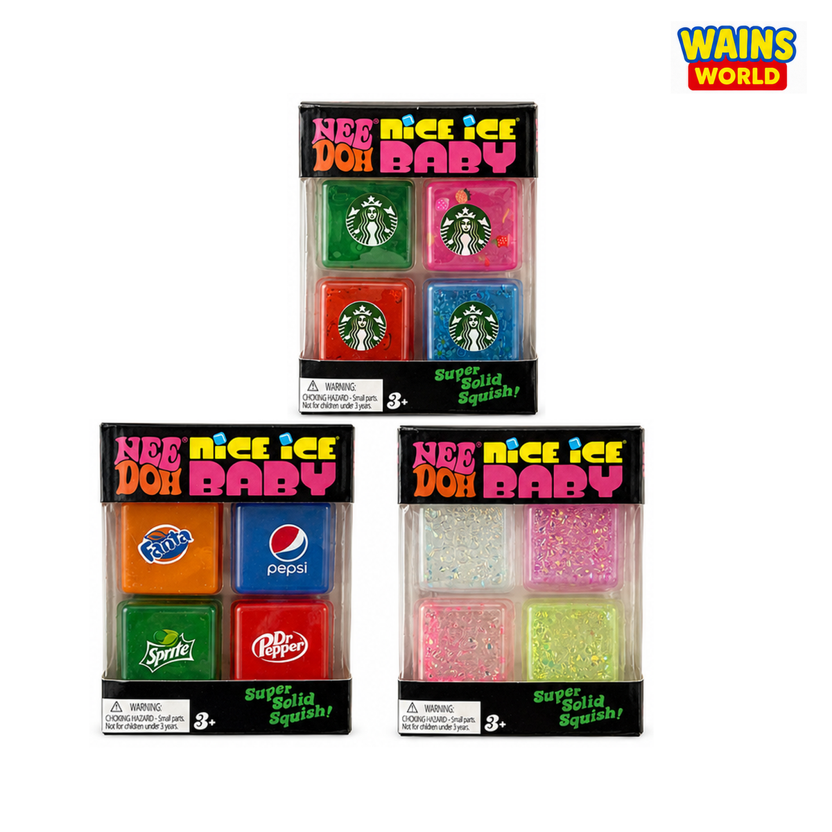 4 Pack NeeDoh Special Edition Nice Cubes - Wains World
