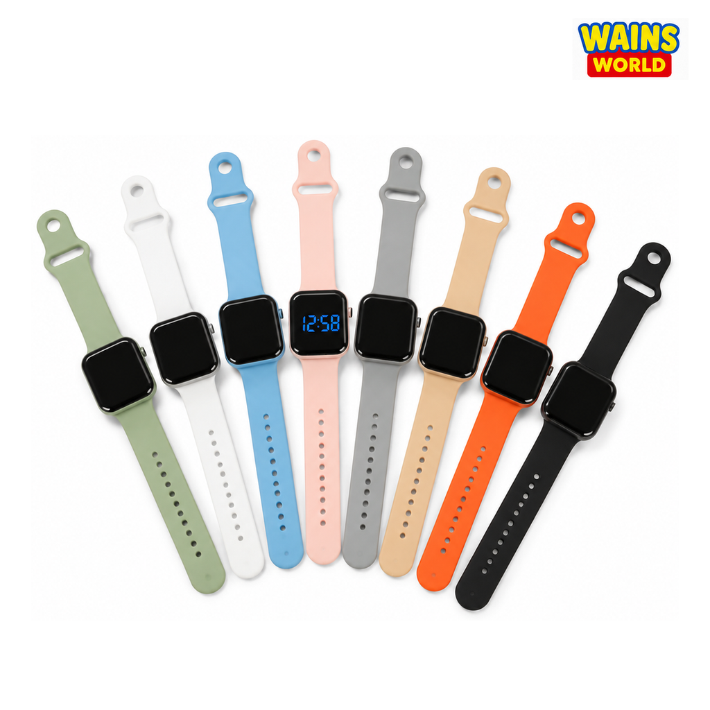 Children’s LED Digital Watch – Assorted Colours - Wains World