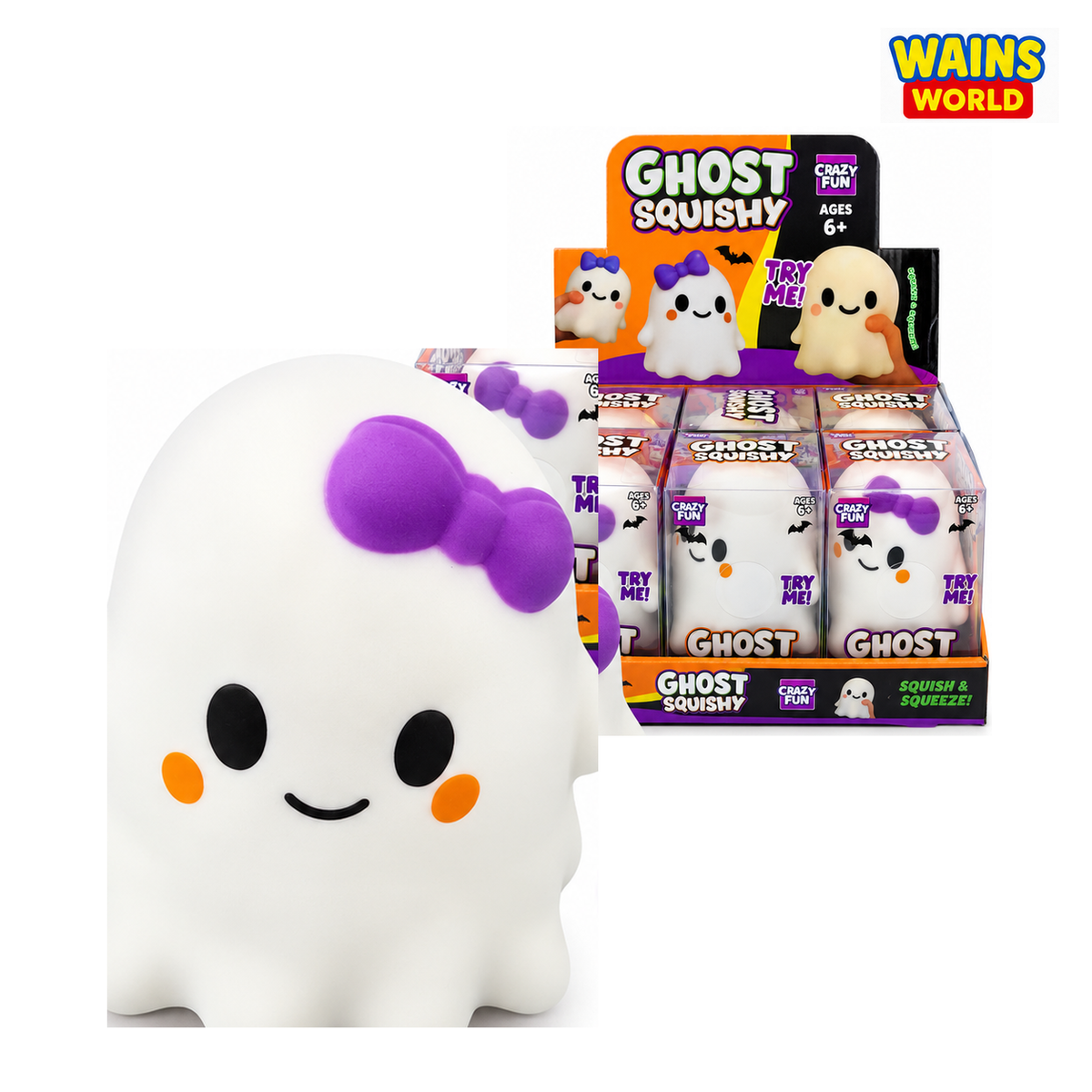 Giant Ghost Squishy - Wains World