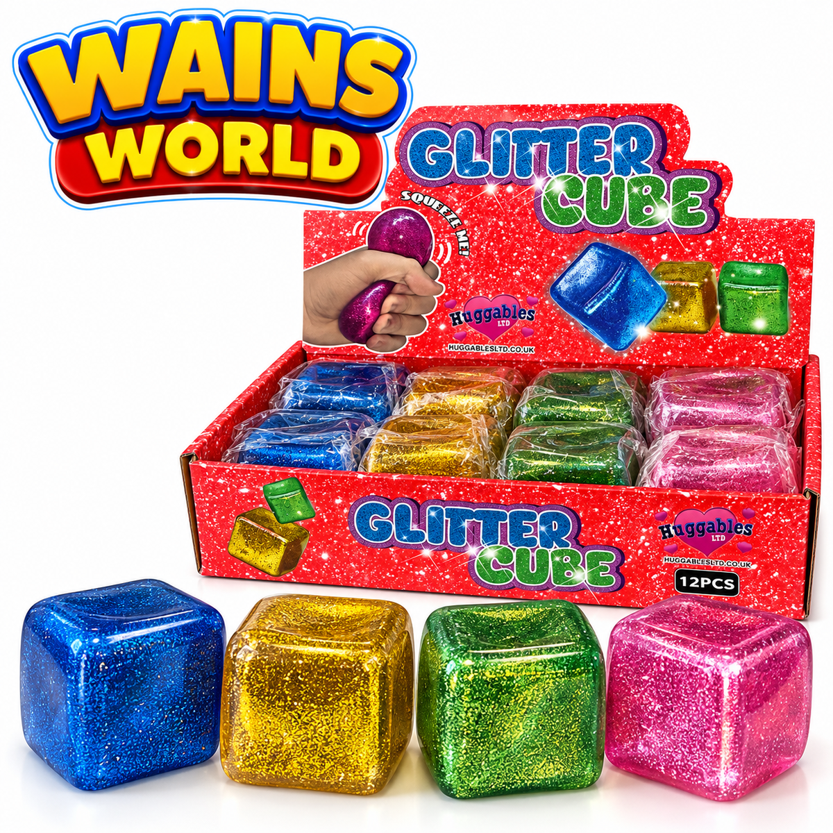 Glitter Cube Sensory Toy - Wains World