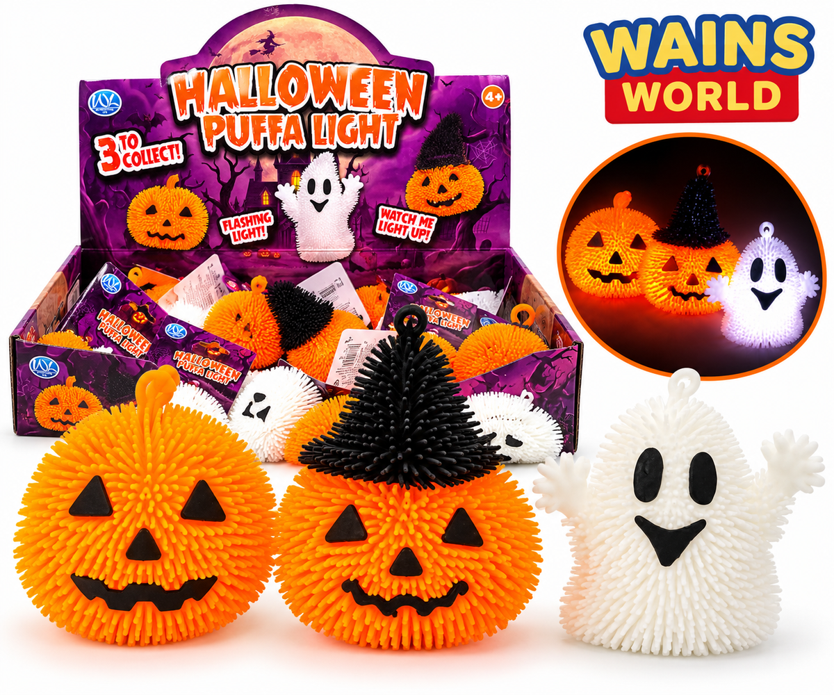 Halloween Puffa Light-Up Sensory Toy assorted designs
