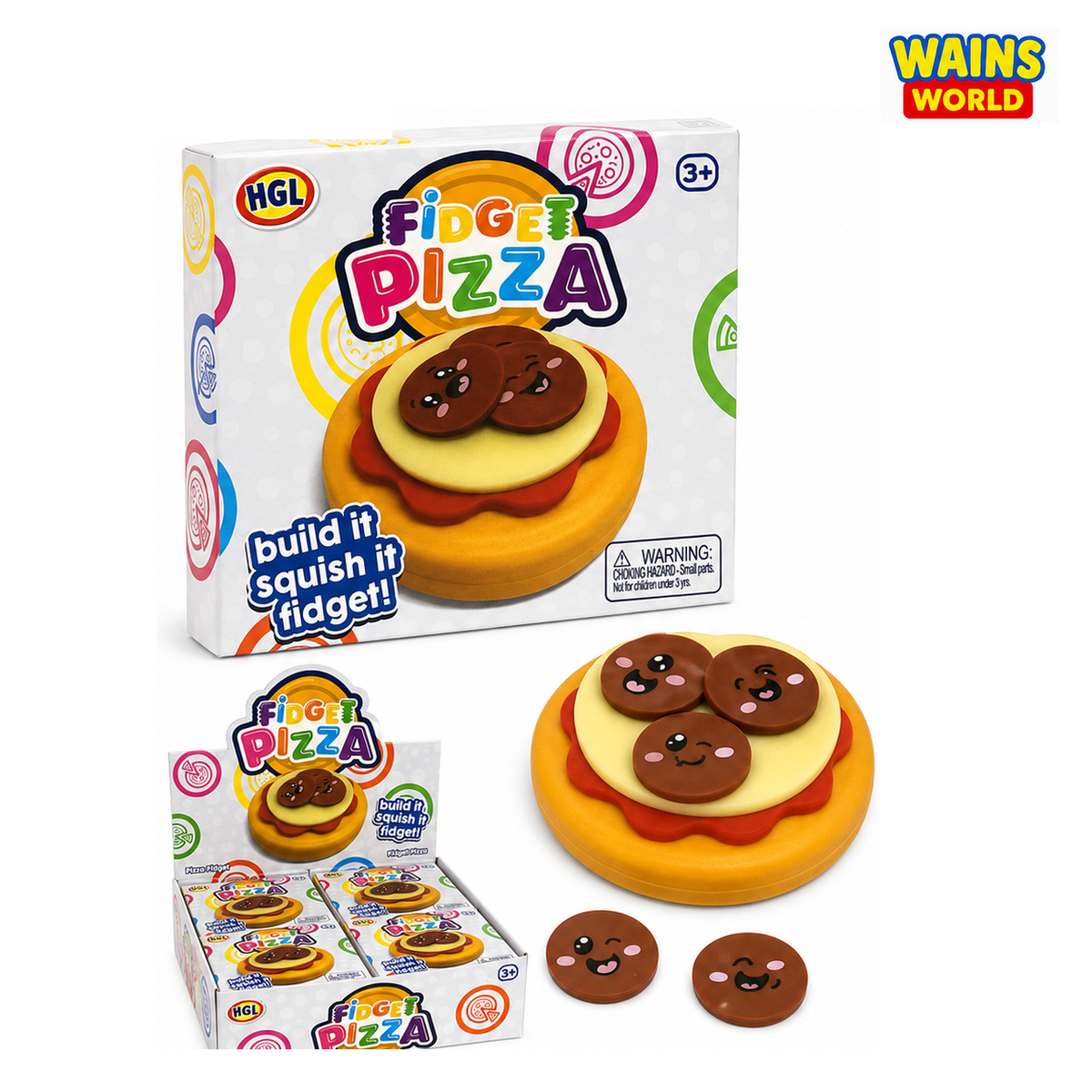 HGL Fidget Pizza Squishy - Wains World