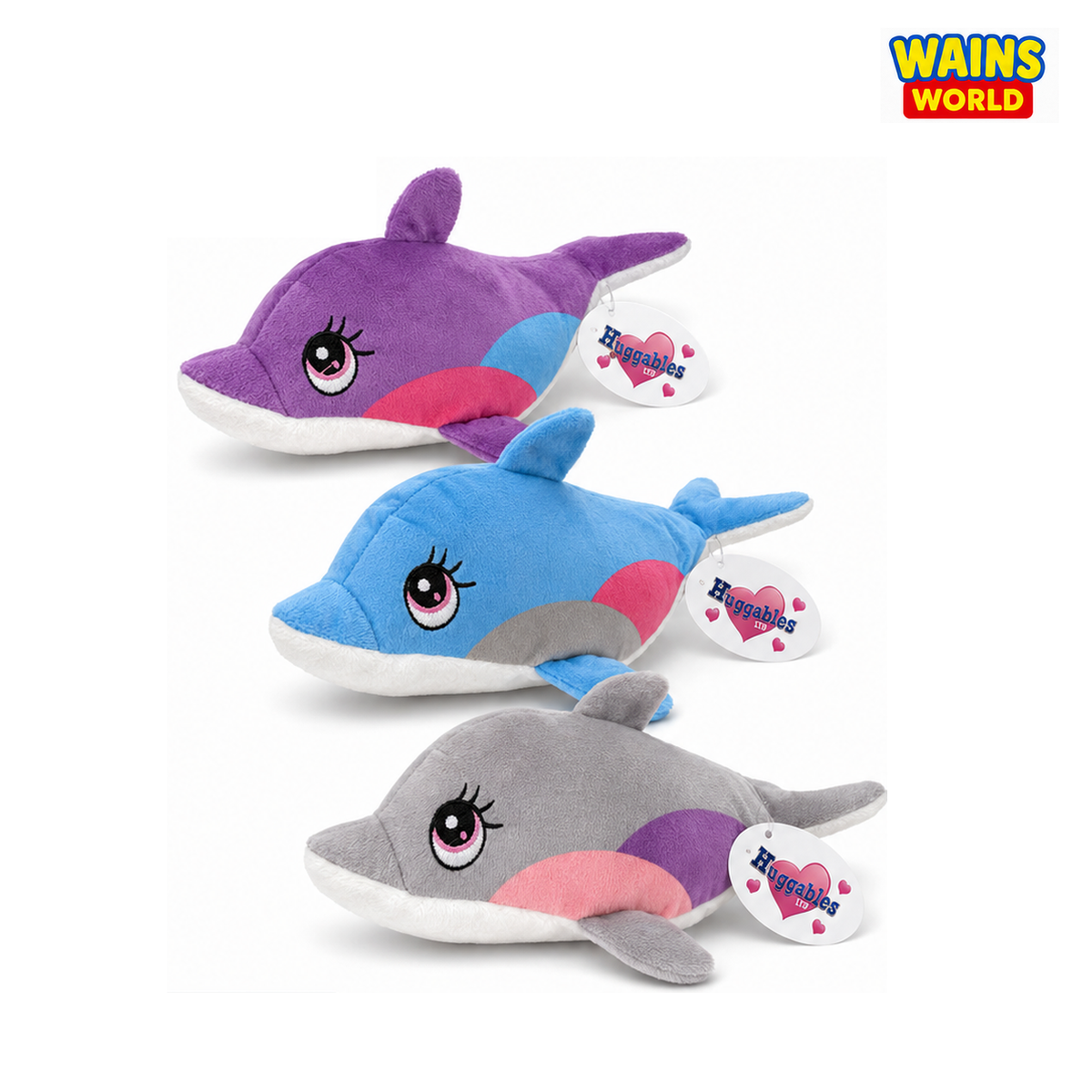 Huggables Dolphin Plush Teddies - Wains World
