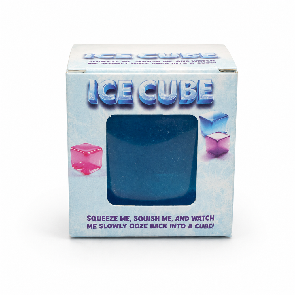 Blue Slow-Rising Ice Cube Squishy Sensory Toy