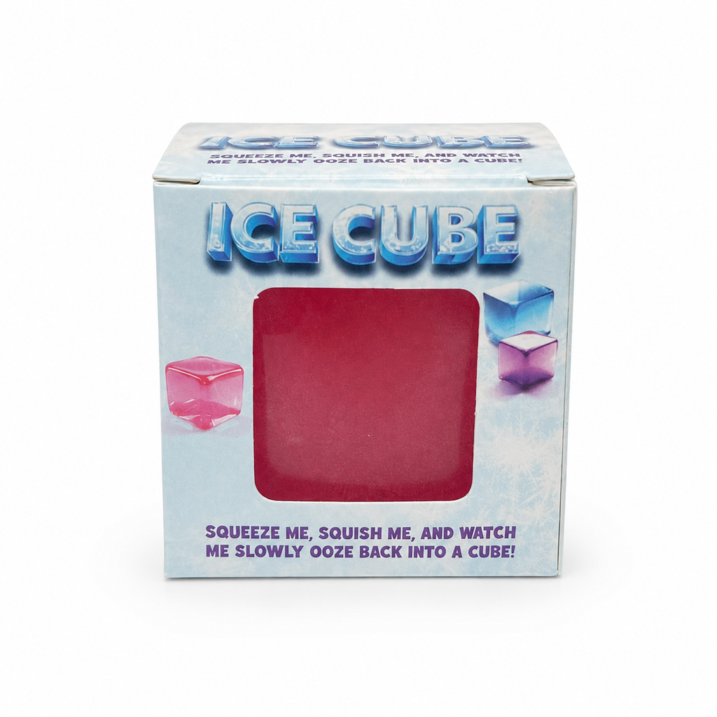 Pink Slow-Rising Ice Cube Squishy Sensory Toy