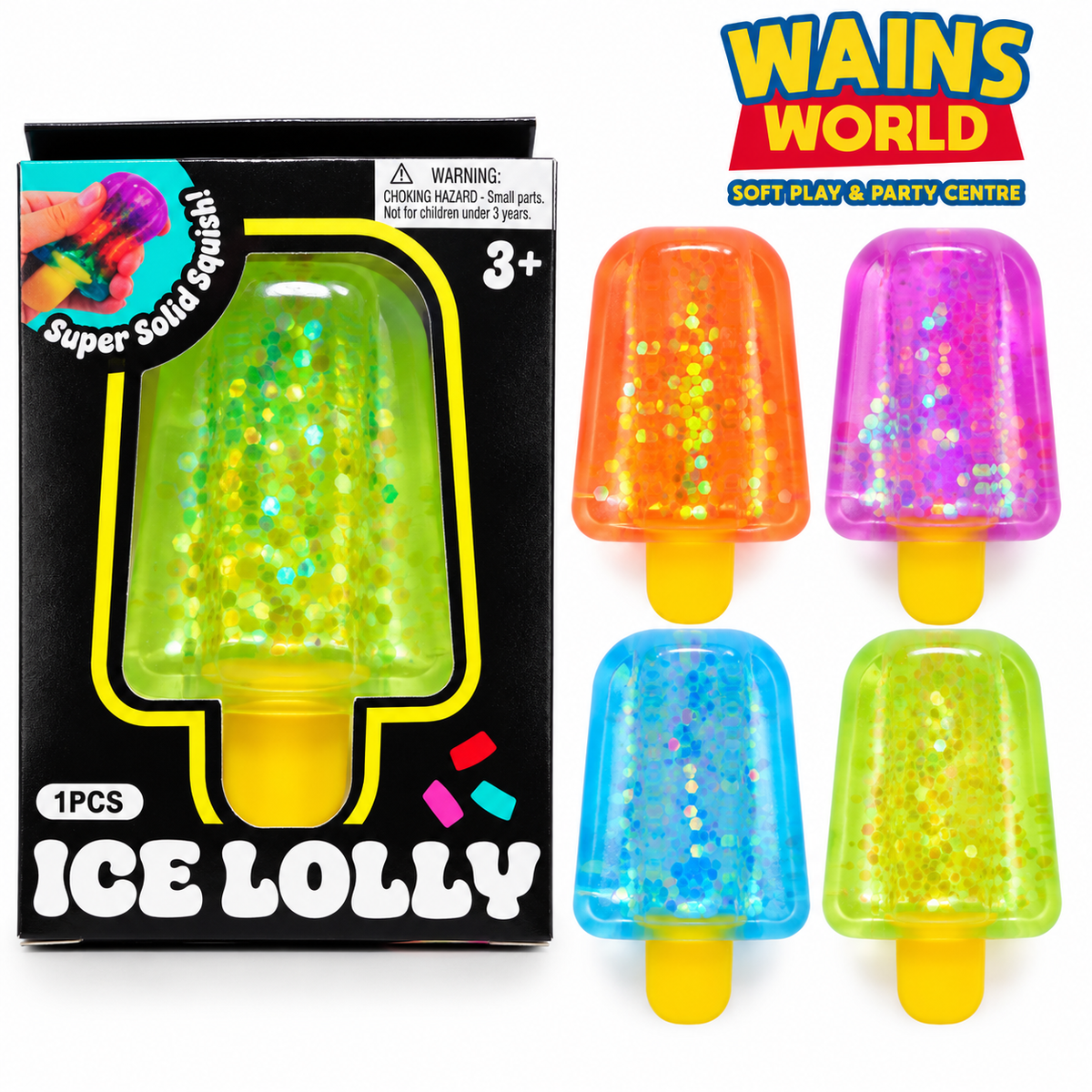 Ice Lolly Squishy Sensory Toys - mixed colours