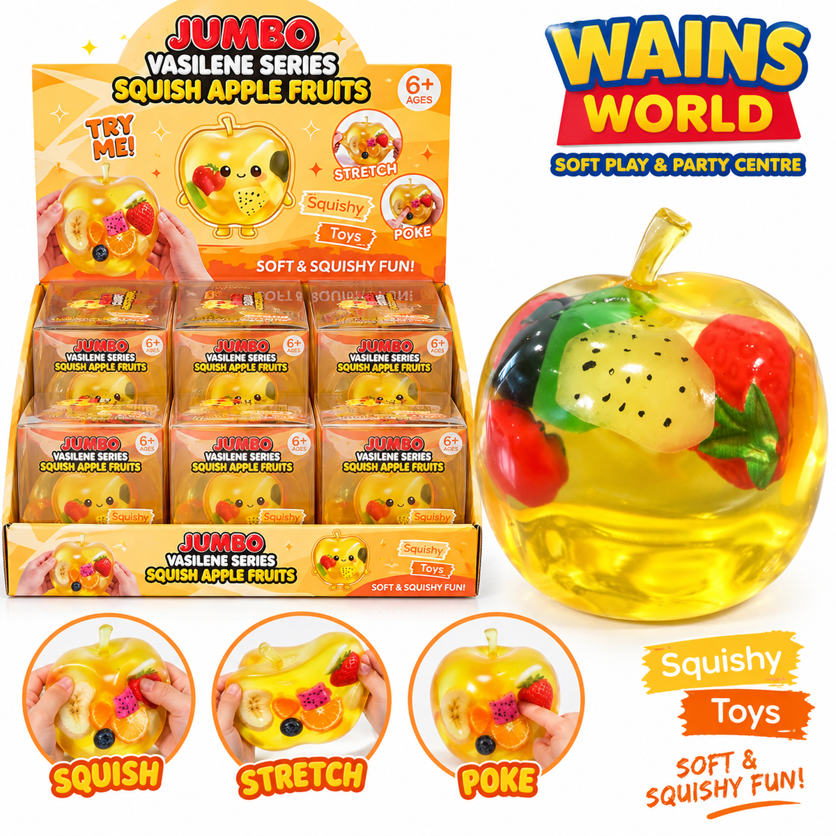 Jumbo Vaseline Series Squish Apple Fruits