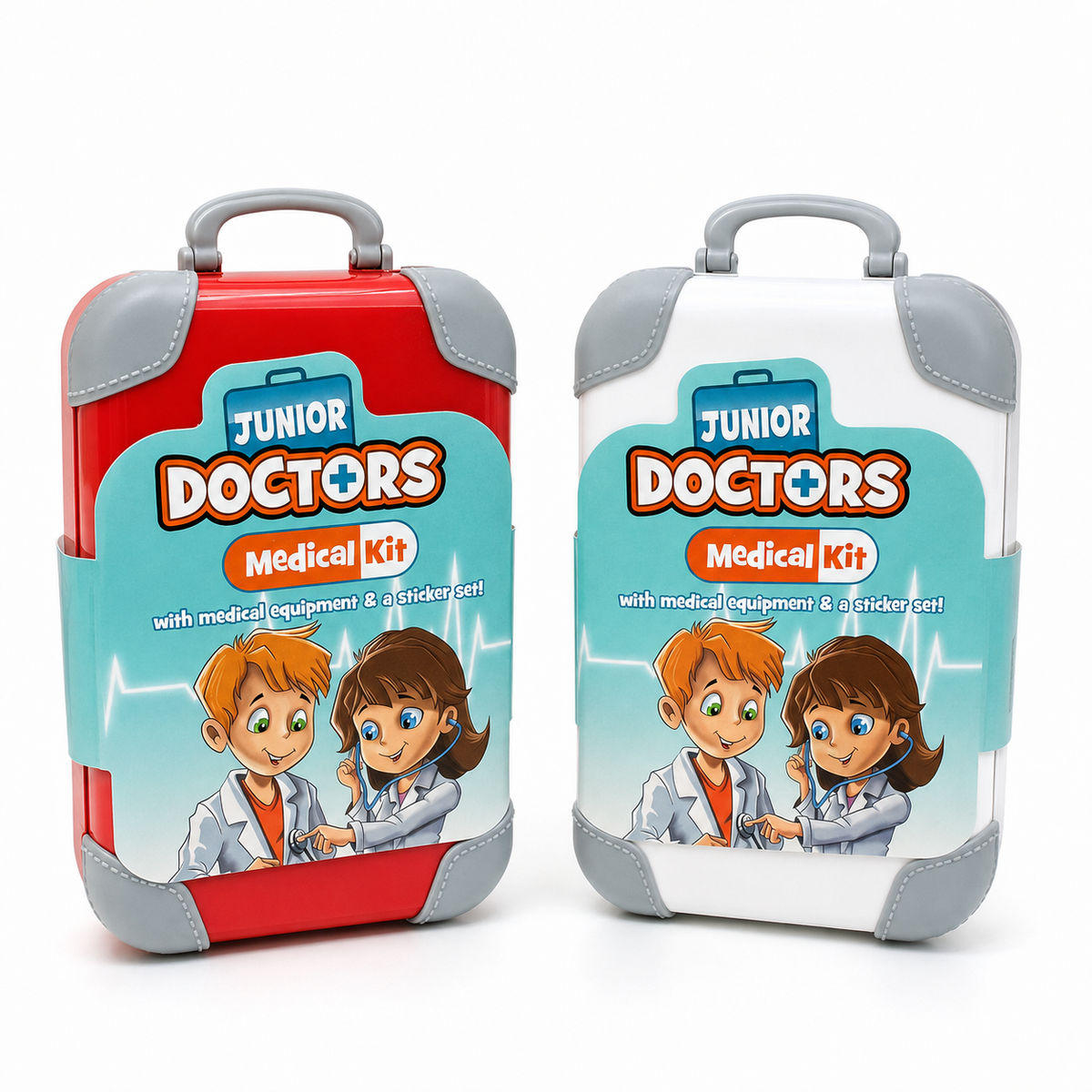 Junior Doctors Medical Kit red and white assorted cases