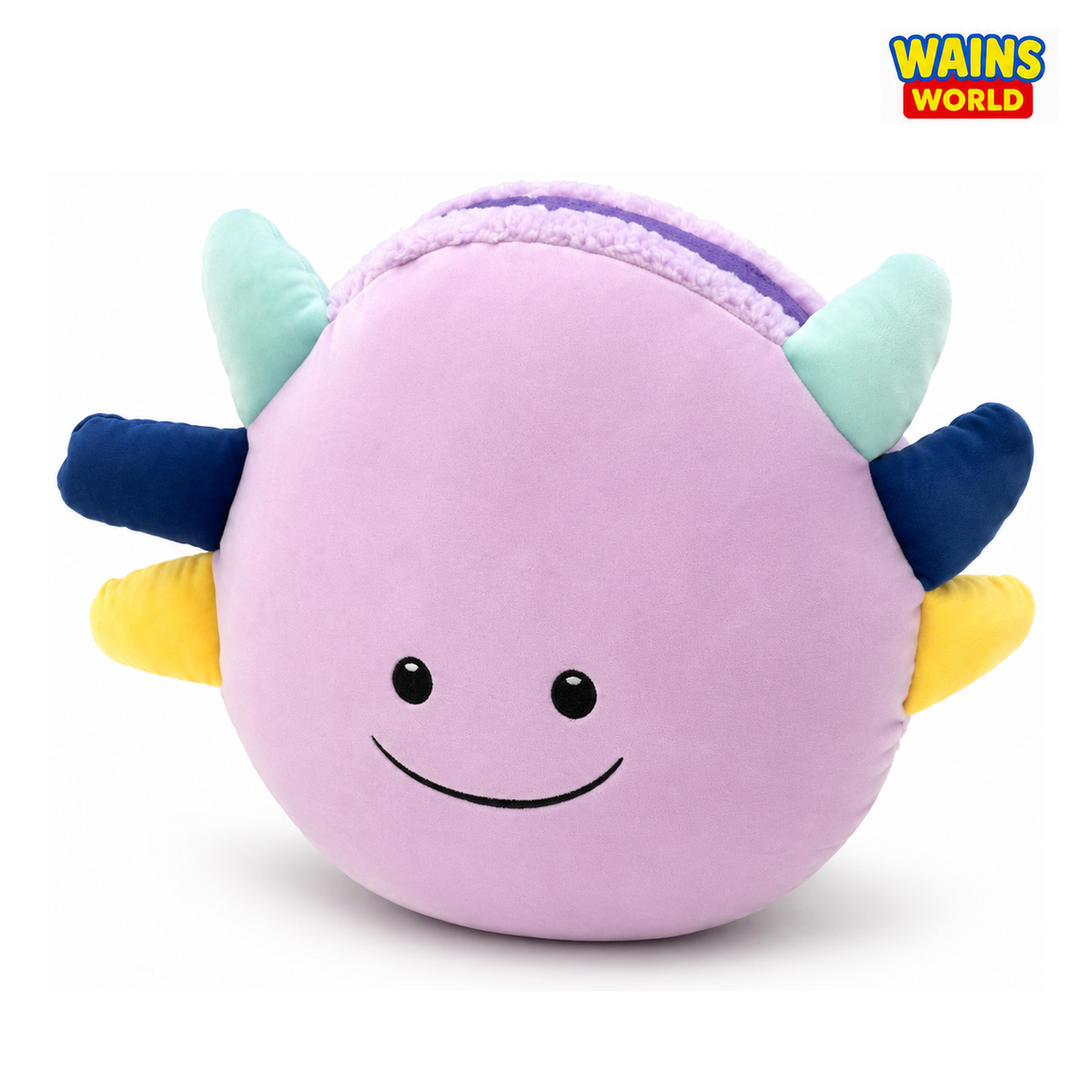 Large Smuzzies Axolotl Macaroon Squishy Plush - view 2 - Wains World