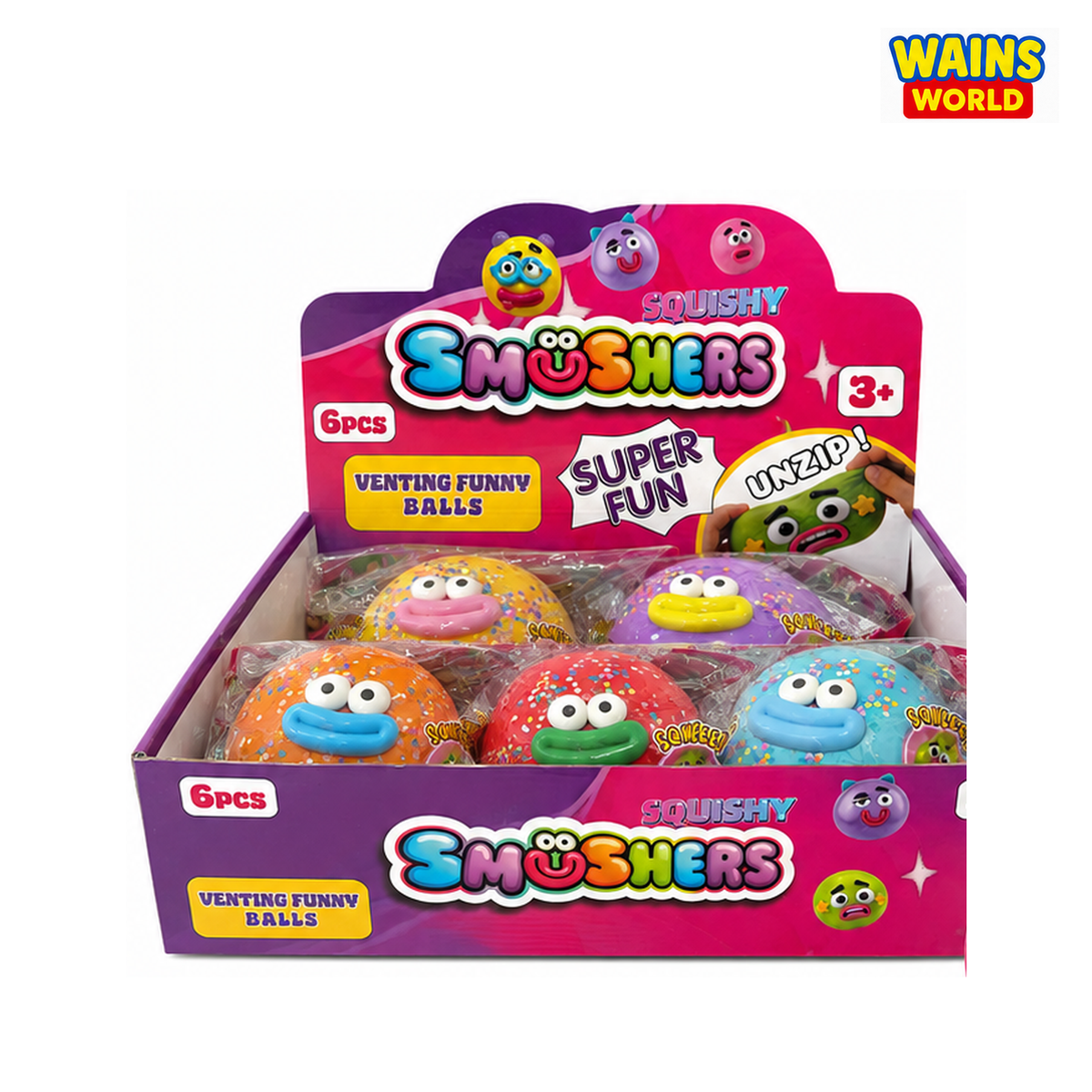 Large Squishy Smoosher Venting Ball - Wains World