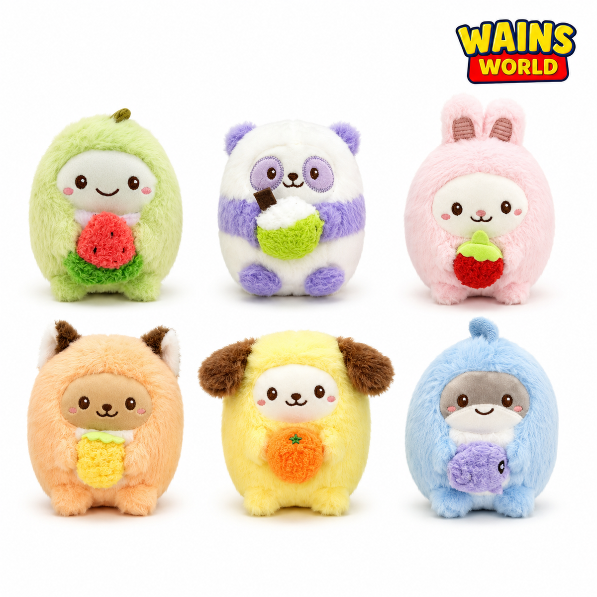 Six Mochi Pop 10cm Kawaii plush teddy designs