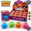 NeeDoh Style Halloween Pumpkin Squishy Sensory Toy - four colours with display box