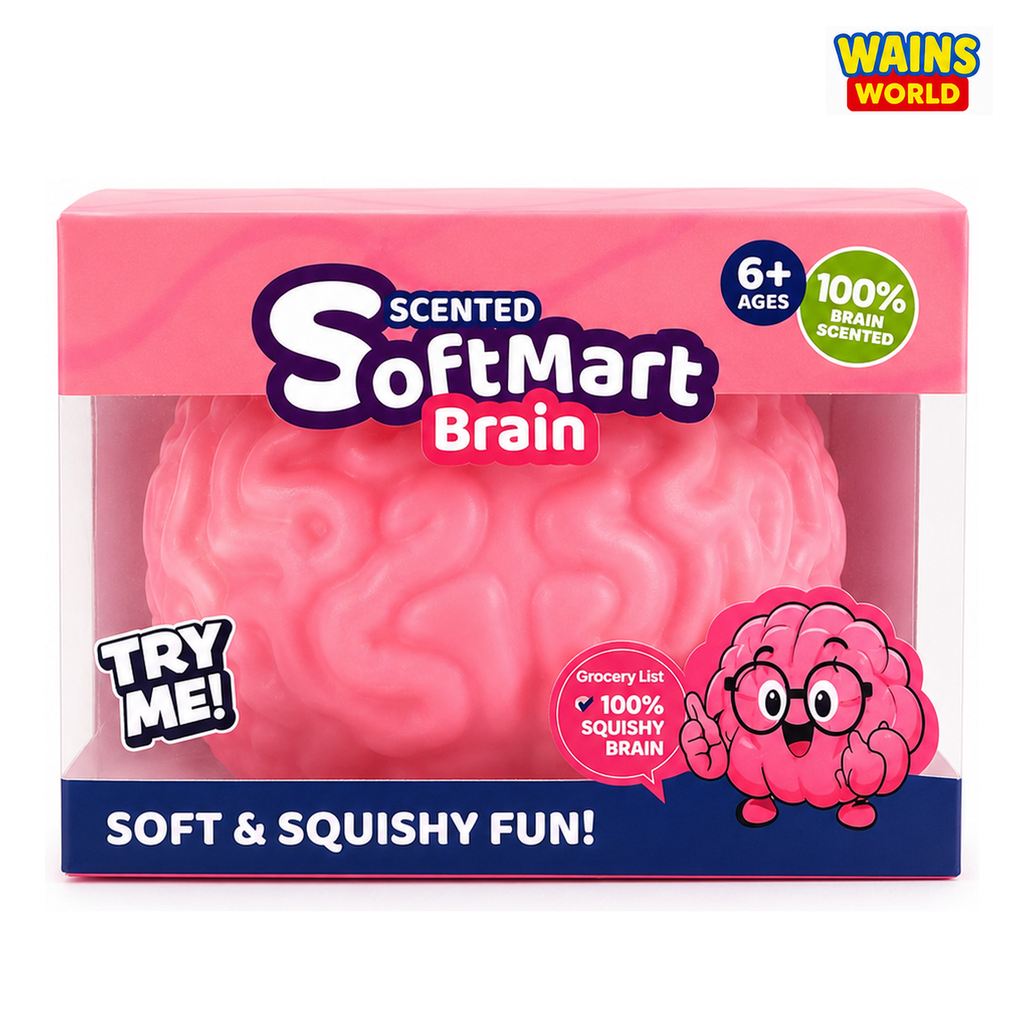 Scented SoftMart Brain Squishy - view 2 - Wains World