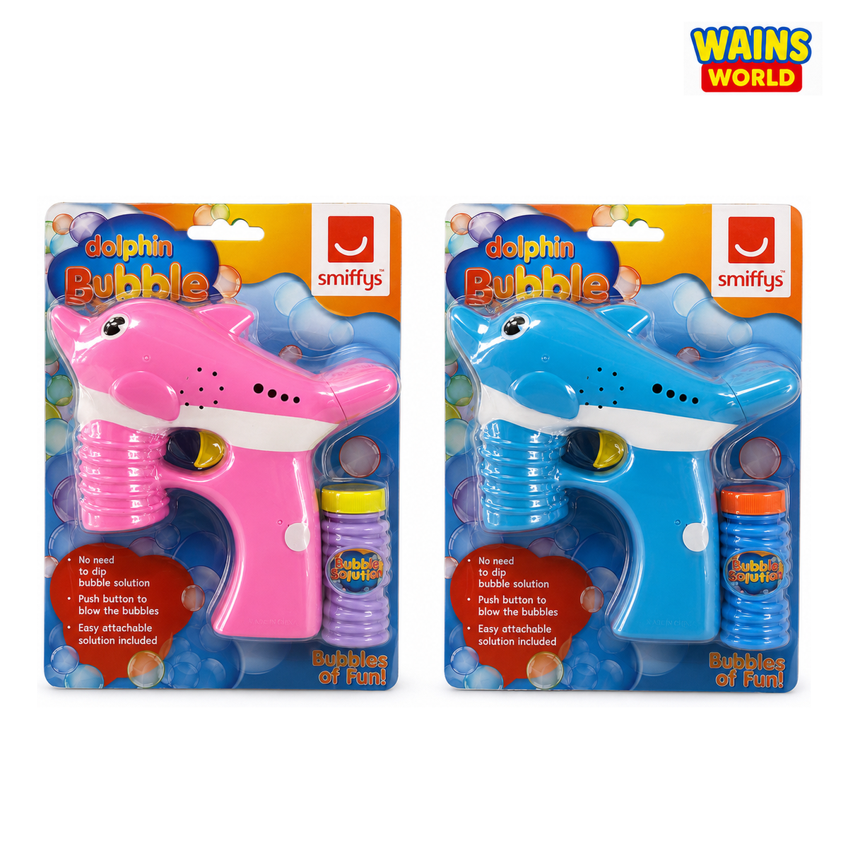 Smiffys Dolphin Bubble Gun - Wains World