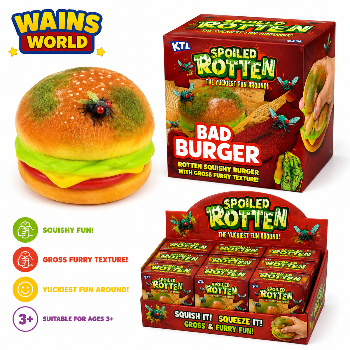 Spoiled Rotten Bad Burger squishy toy