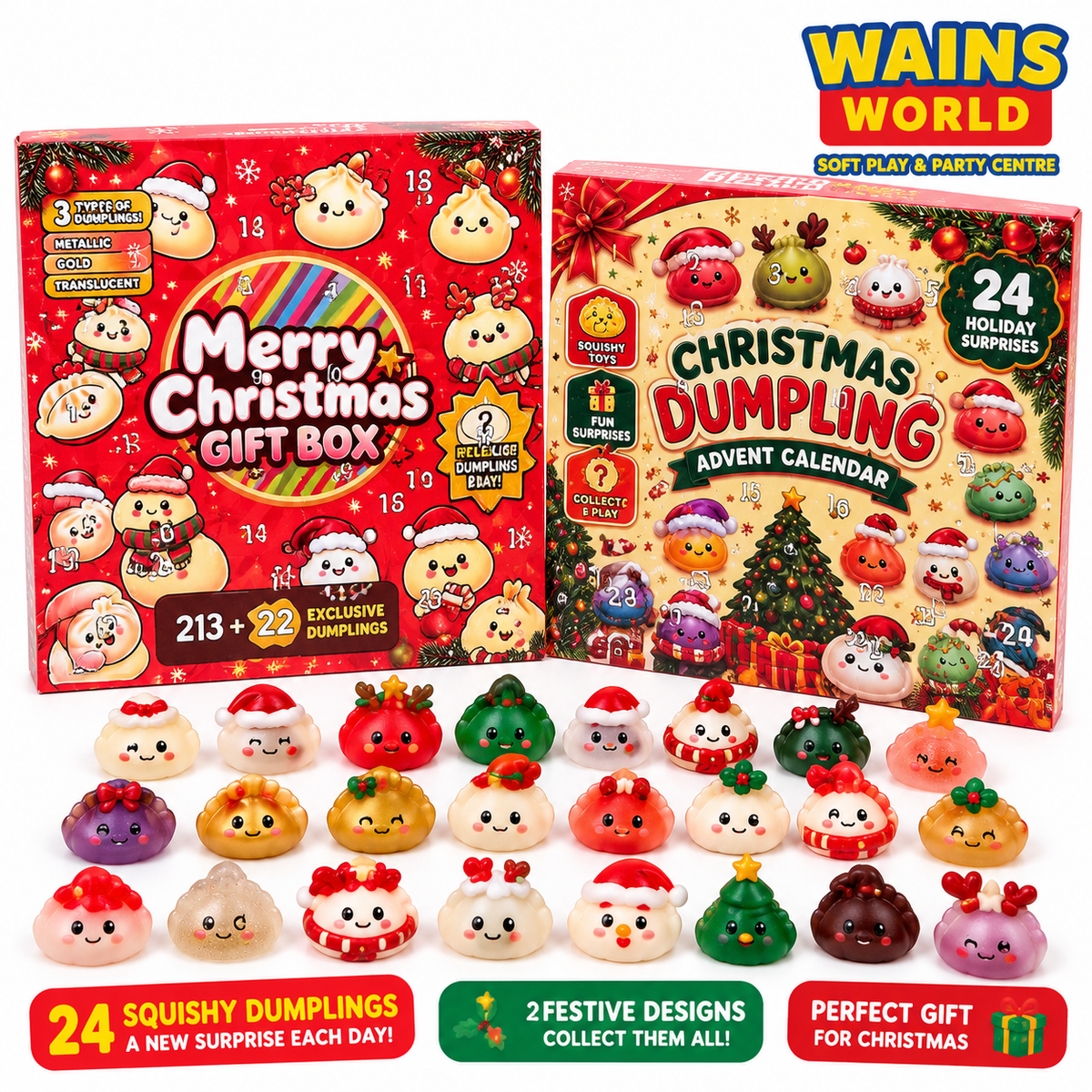 Squishy Dumpling Advent Calendar - 24 Dumplings