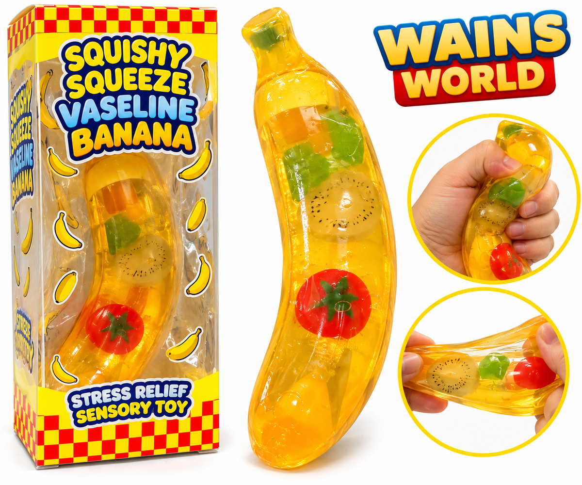 Squishy Squeeze Vaseline Banana sensory toy