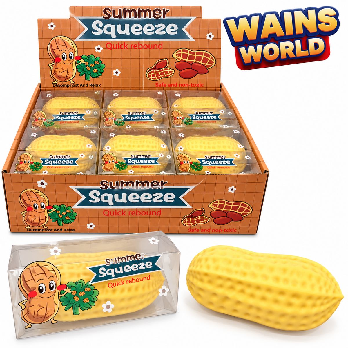 Summer Squeeze Peanut Crunch Squishy Sensory Toy