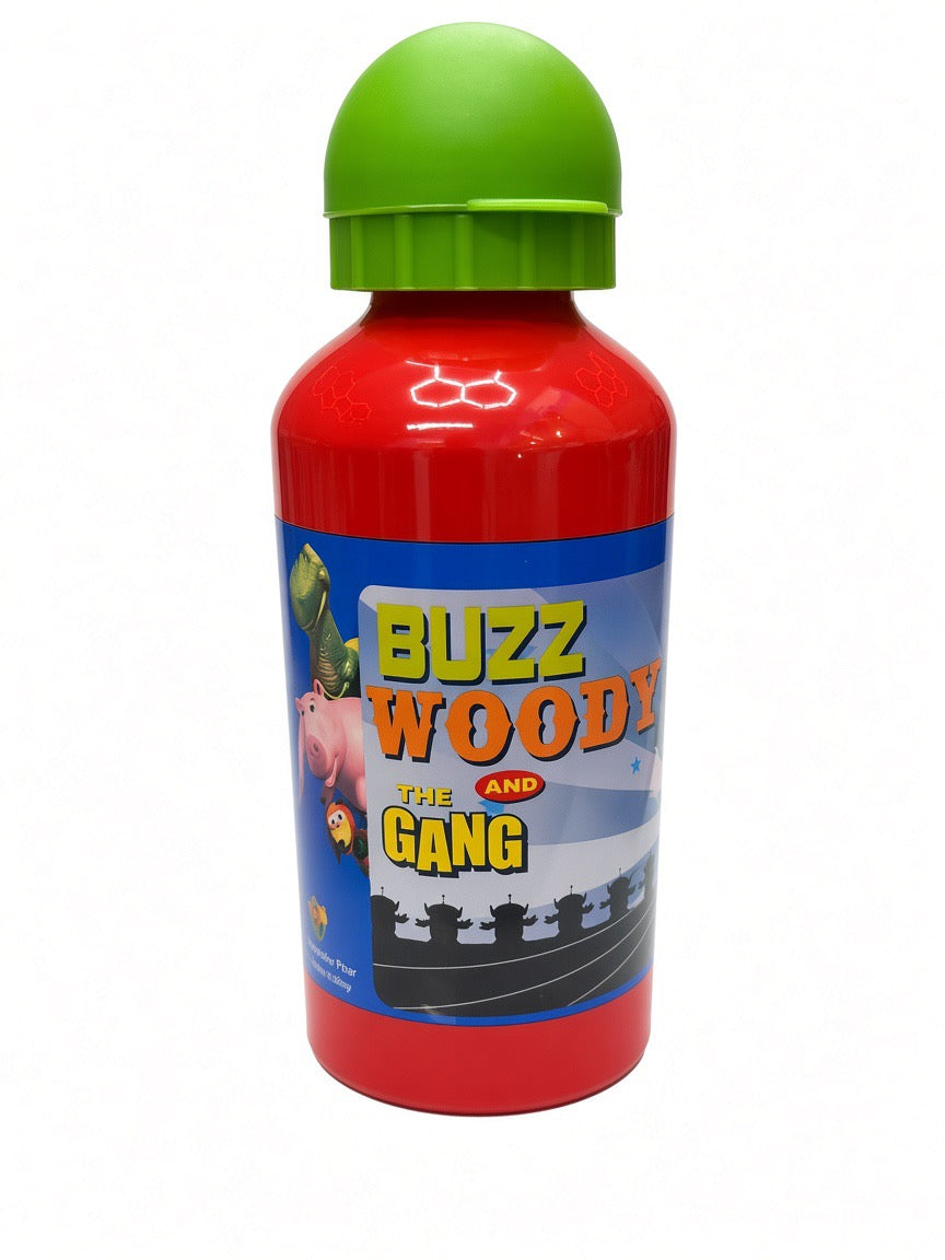 Toy Story drinks bottle showing Buzz Woody and the gang