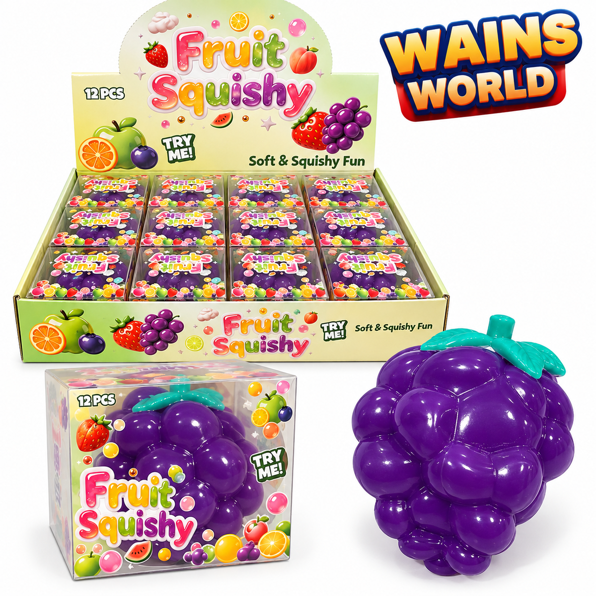 Vaseline Crunch grape fruit squishy sensory toy