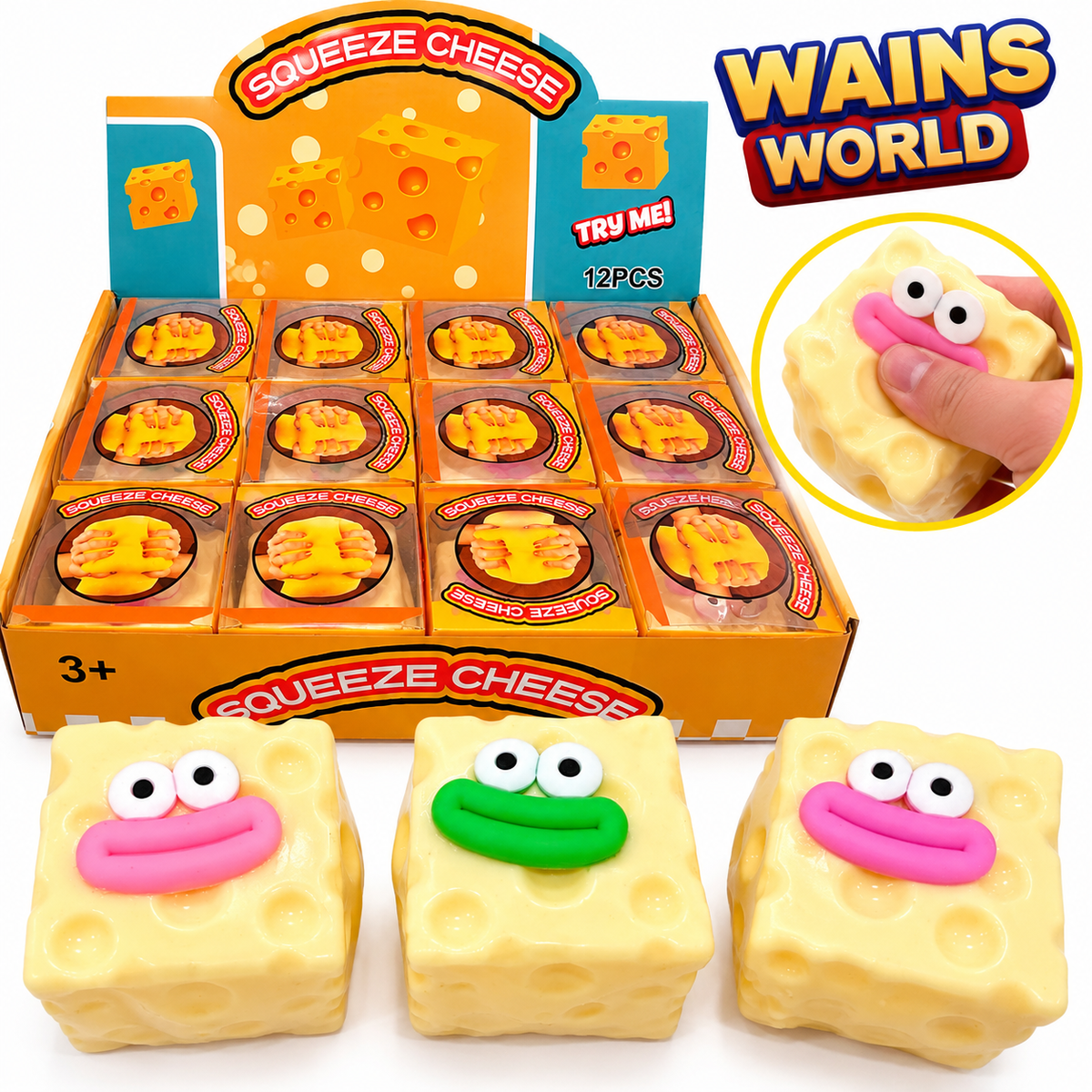 Vaseline Crunch Series Squeeze Cheese Squishy Sensory Toy