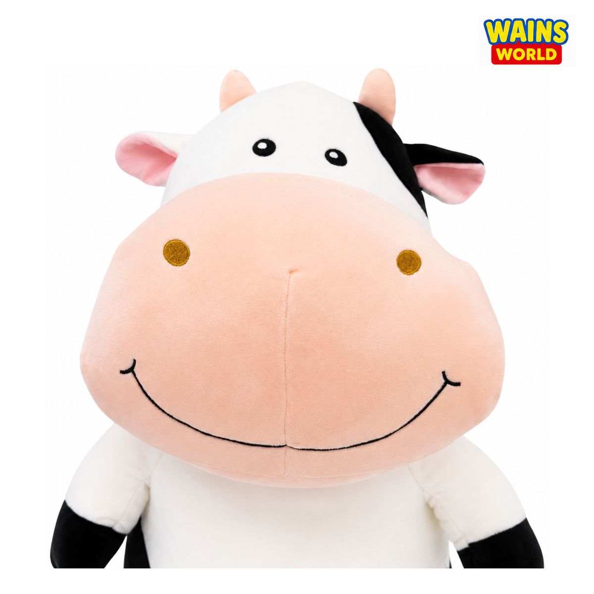 XL Smuzzies Giant Cow Squishy Plush - view 2 - Wains World